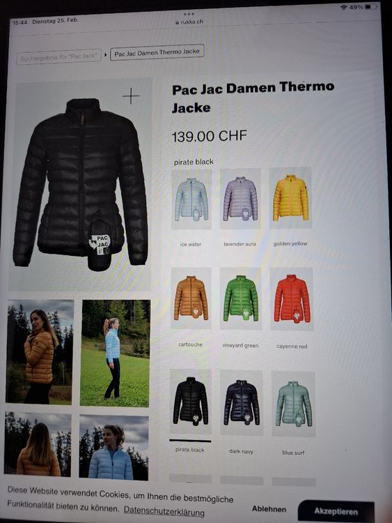 Pac Jac rukka Damenjacke schwarz Grösse 40 5