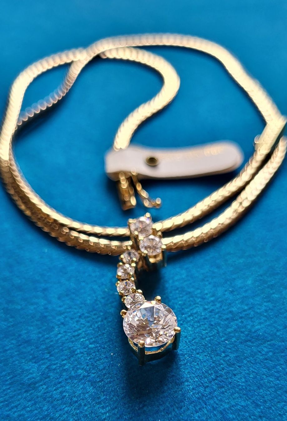 Catenine: Gold 585 Kette Mit Steine – Usato da Wald ZH venduto da Aniade 5