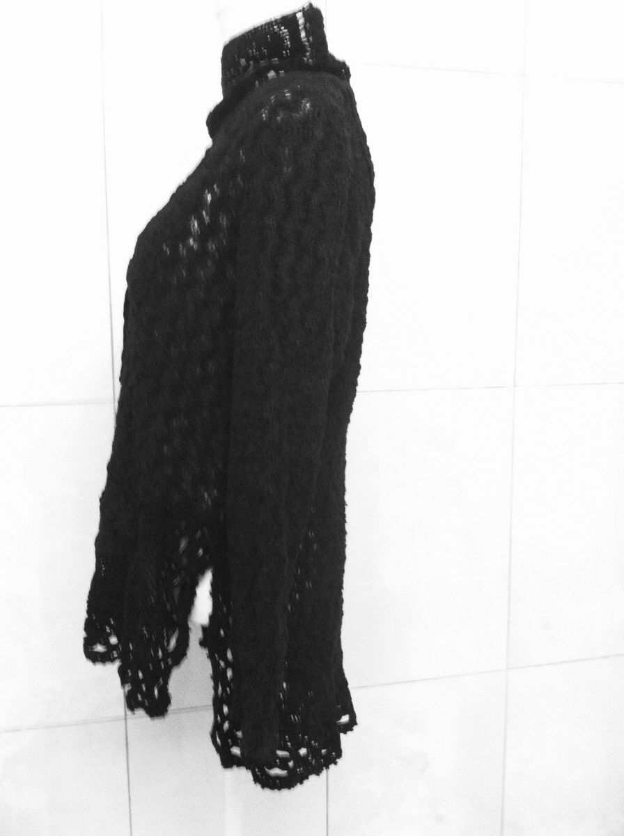 Maglioni & Felpe: Vintage Damen Pullover Patchwork Chenille Spitze schwarz L – Usato da Zürich venduto da rar_b2y9 5