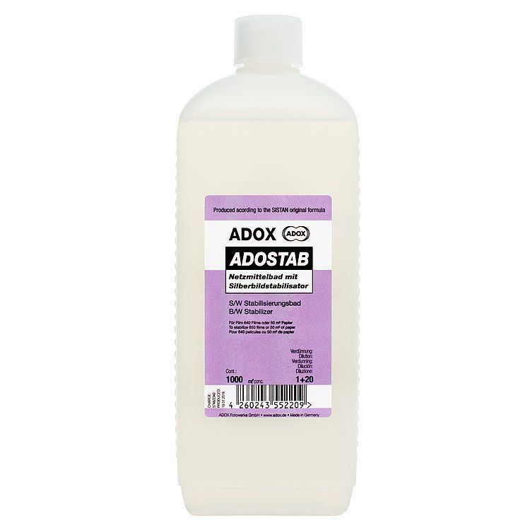 Laboratorio & Camera oscura: ADOX ADOSTAB Netzmittel  0.5L Agfa Sista – Nuovo e nell'imballaggio originale da Halden venduto da TopFoto