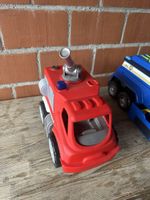 Feuerwehr Spielzeugauto rot Kunststoff gebrauchter Zustand