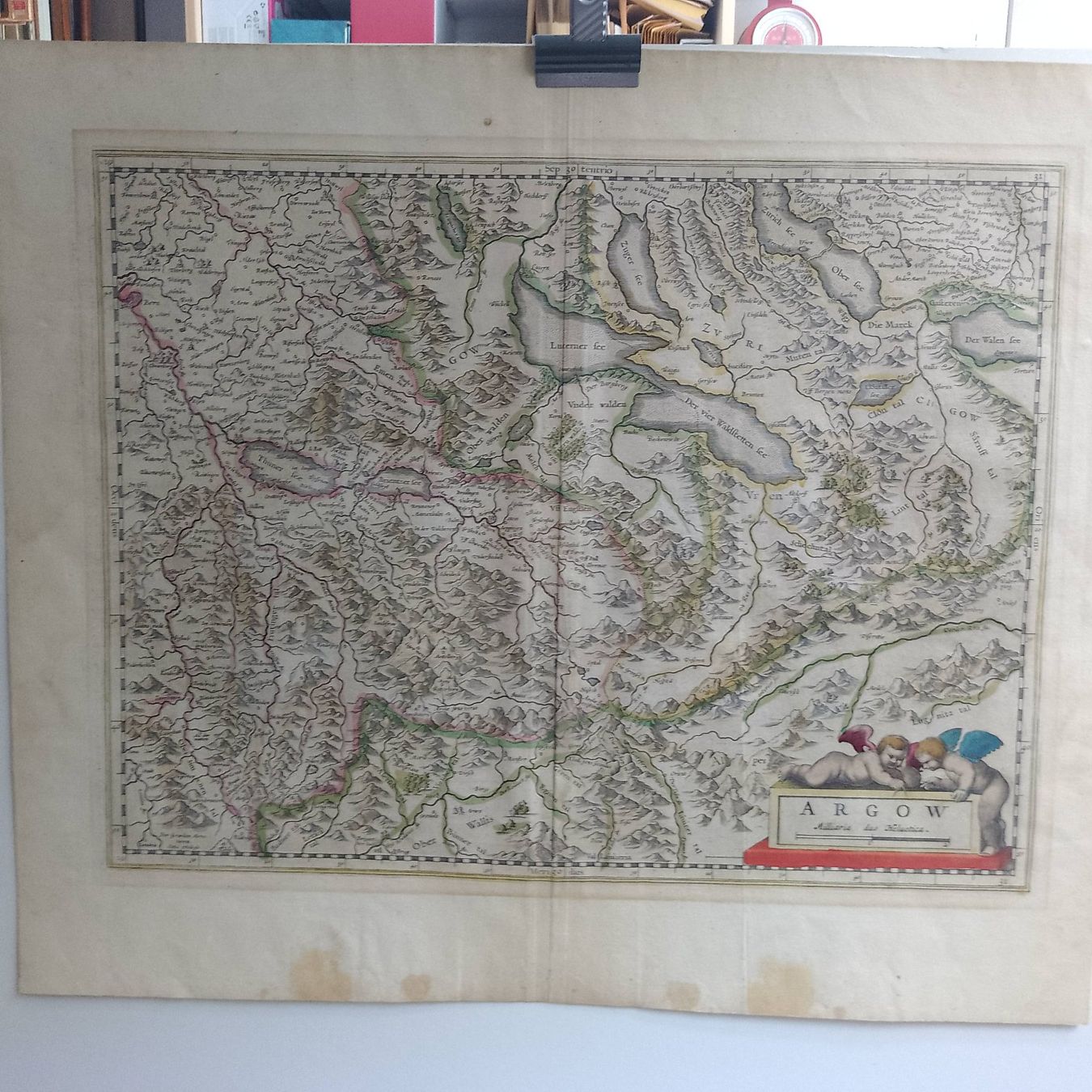 Landkarten & Atlanten: Schweiz - Argovia - "ARGOW" - 1634 ca. – Gebraucht aus Sorengo von 74in