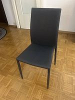 Lot de 4 chaises de salle à manger gris anthracite