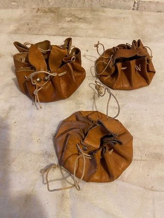 3 X LEDERBEUTEL  CH ARMEE