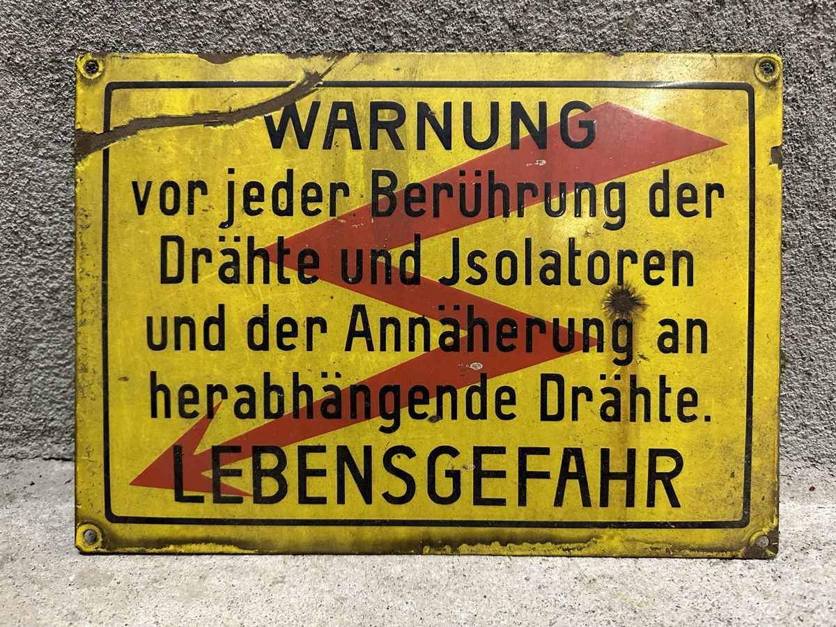 Insegne: Warnung Lebensgefahr – Usato da Reinach AG venduto da rares75