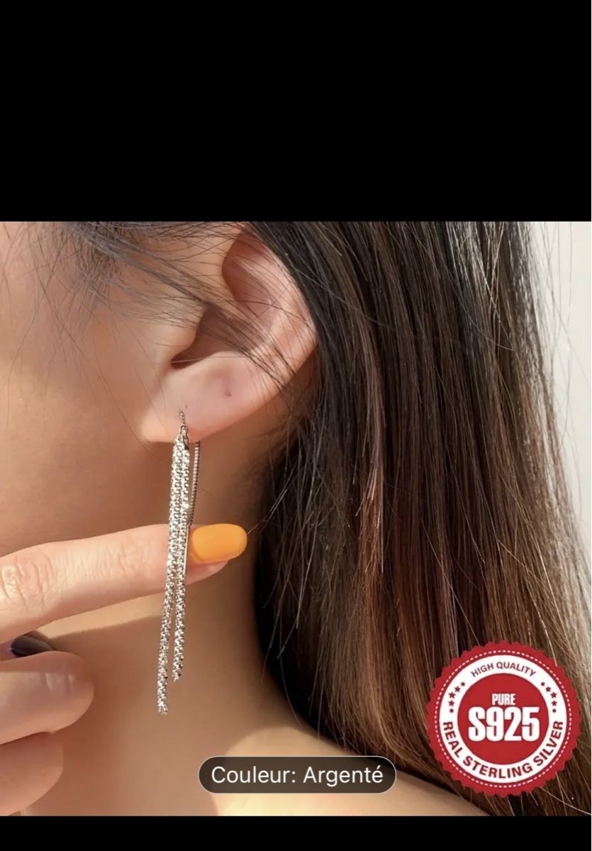 Orecchini pendenti & Orecchini a lobo: Boucles d’oreilles argent 925 – Nuovo (secondo la descrizione) da Biel/Bienne venduto da maimun2