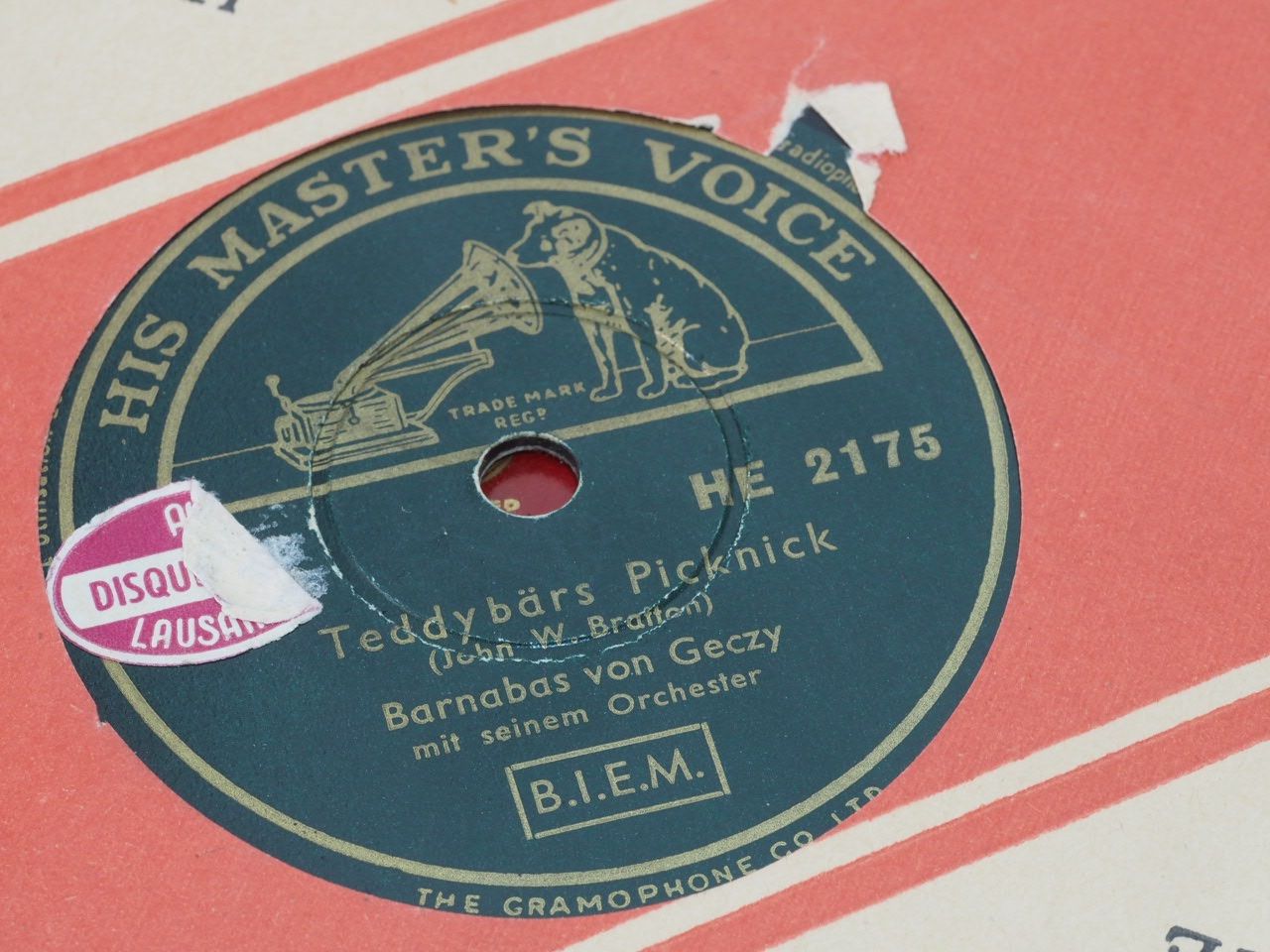 Schallplatten: DISQUES 78 TOURS – Gebraucht aus Lausanne von Leag 3