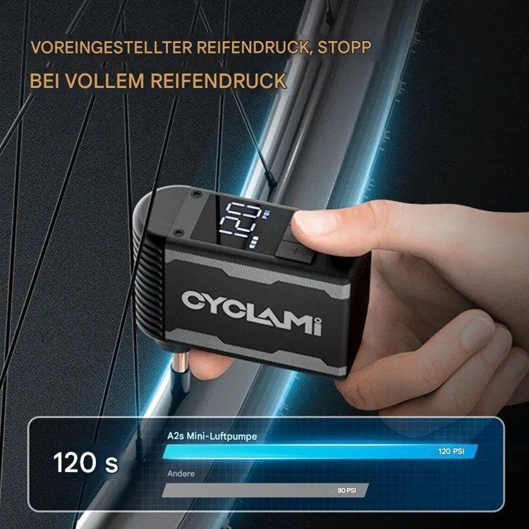 Gearwrench GWAIR160 – Wiederaufladbarer Reifenfüller, 20 V, 160 PSI, Mit LED-Licht & Automatik-Stopp