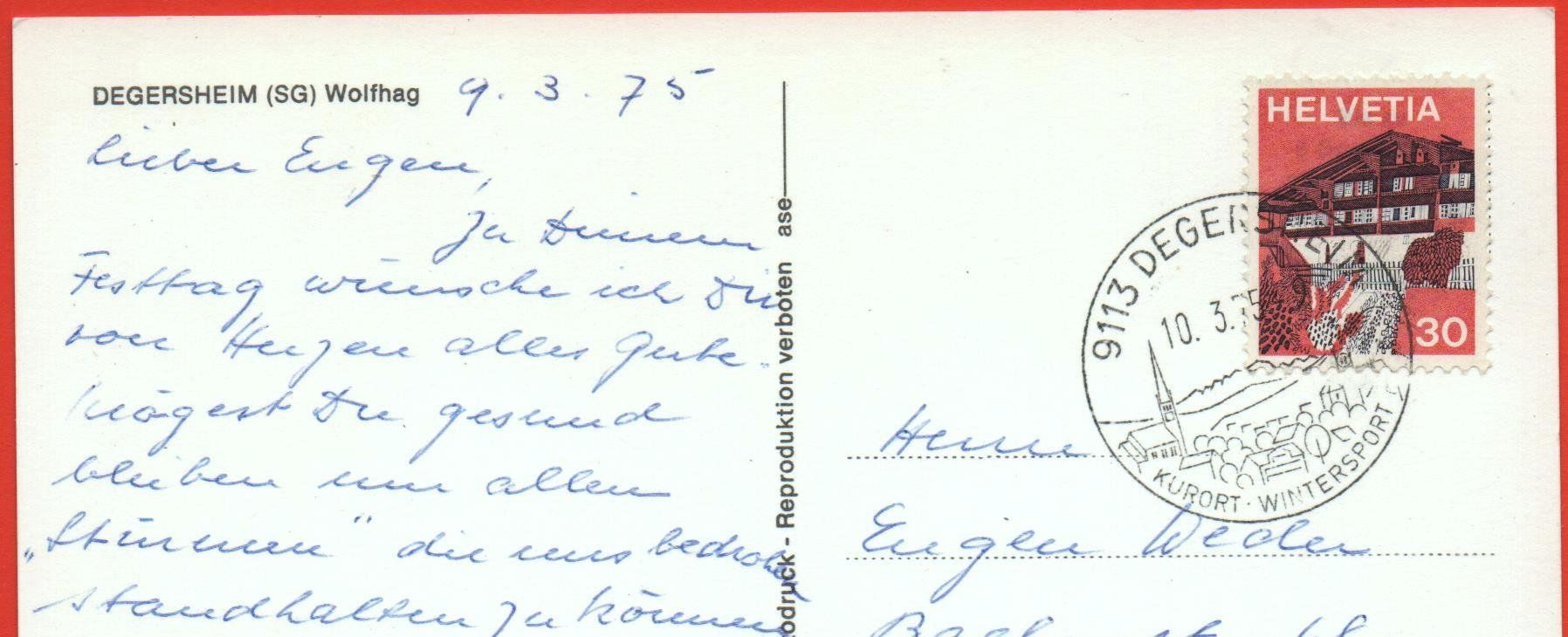 Cartes postales: DEGERSHEIM Wolfhag – D'occasion à Jona par philajona 1