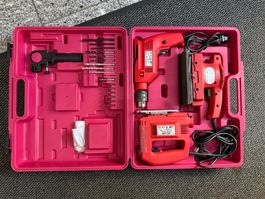 Werkzeug-Koffer mit  3 Maschinen & Bohrer - Bits, NEU