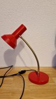 Rote Vintage Tischlampe von Megal AG