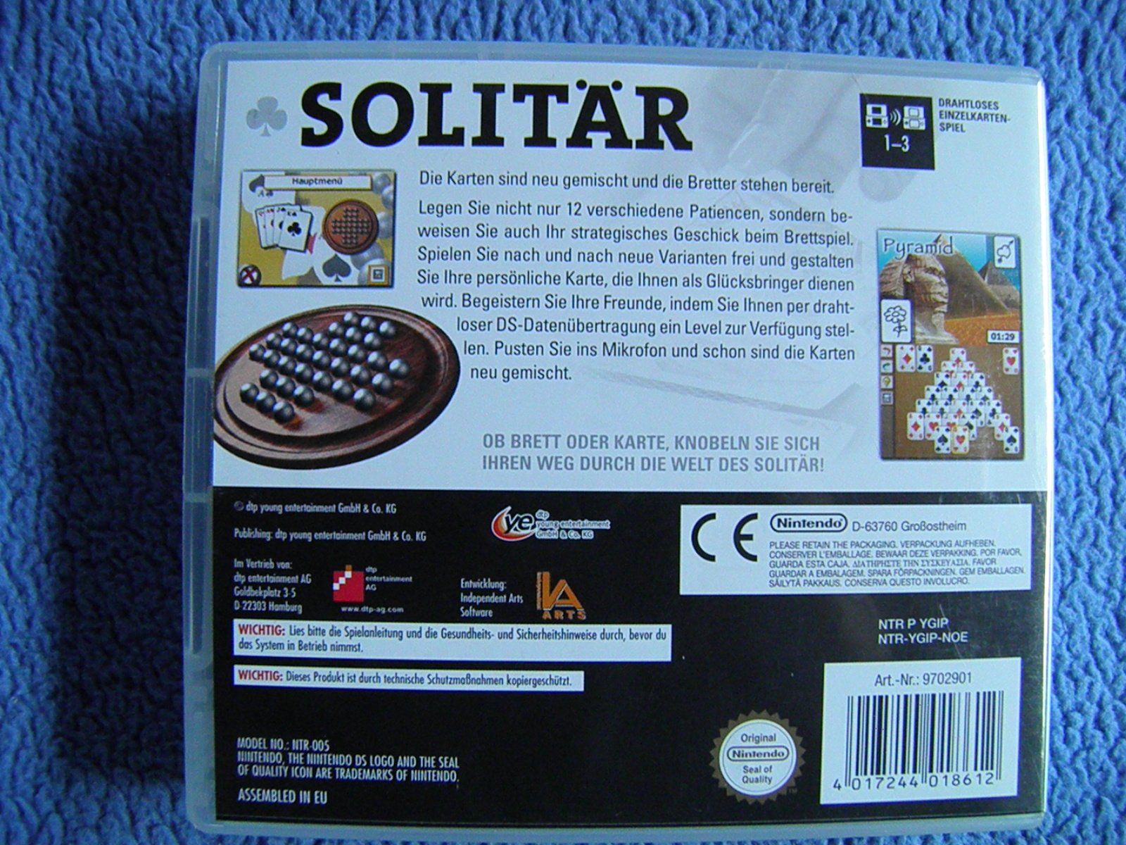 Nintendo Giochi: Solitär , Nintendo DS – Usato da Triesen FL venduto da Trigon 3