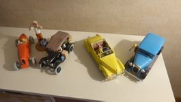 Collection de voiture et figurine Tintin