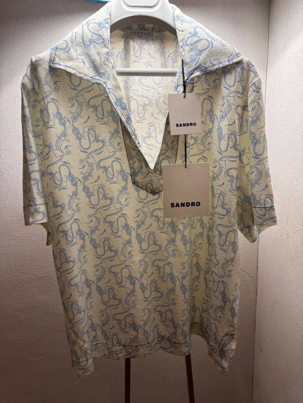Sandro Blusen: SANDRO wunderschöne Bluse S-M stylisch & zeitlos maritim – Neu und originalverpackt aus Faulensee von Liebes_Kind_2019