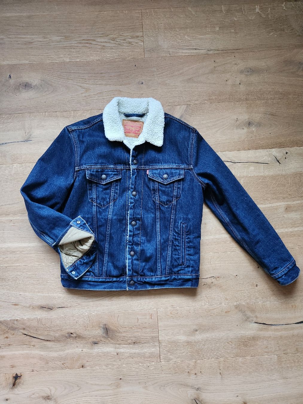 Levi's Giacche: Levi's Jeansjacke mit Teddyfutter dunkelblau Grösse M – Nuovo (secondo la descrizione) da Lichtensteig venduto da lis_w7s6 1