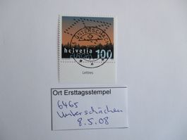 Voll Ort Ersttagsstempel 6465 Unterschächen