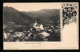 Wila /Tösstal, Teilansicht mit Kirche