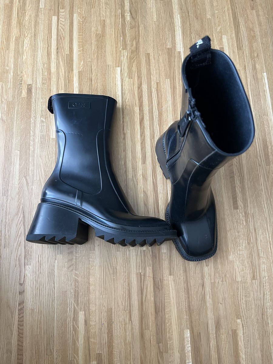 Chloé Scarpe da donna: Chloé Rain Boots - schwarz - Gr.37 - Designer – Usato da Meierskappel venduto da Mial_2