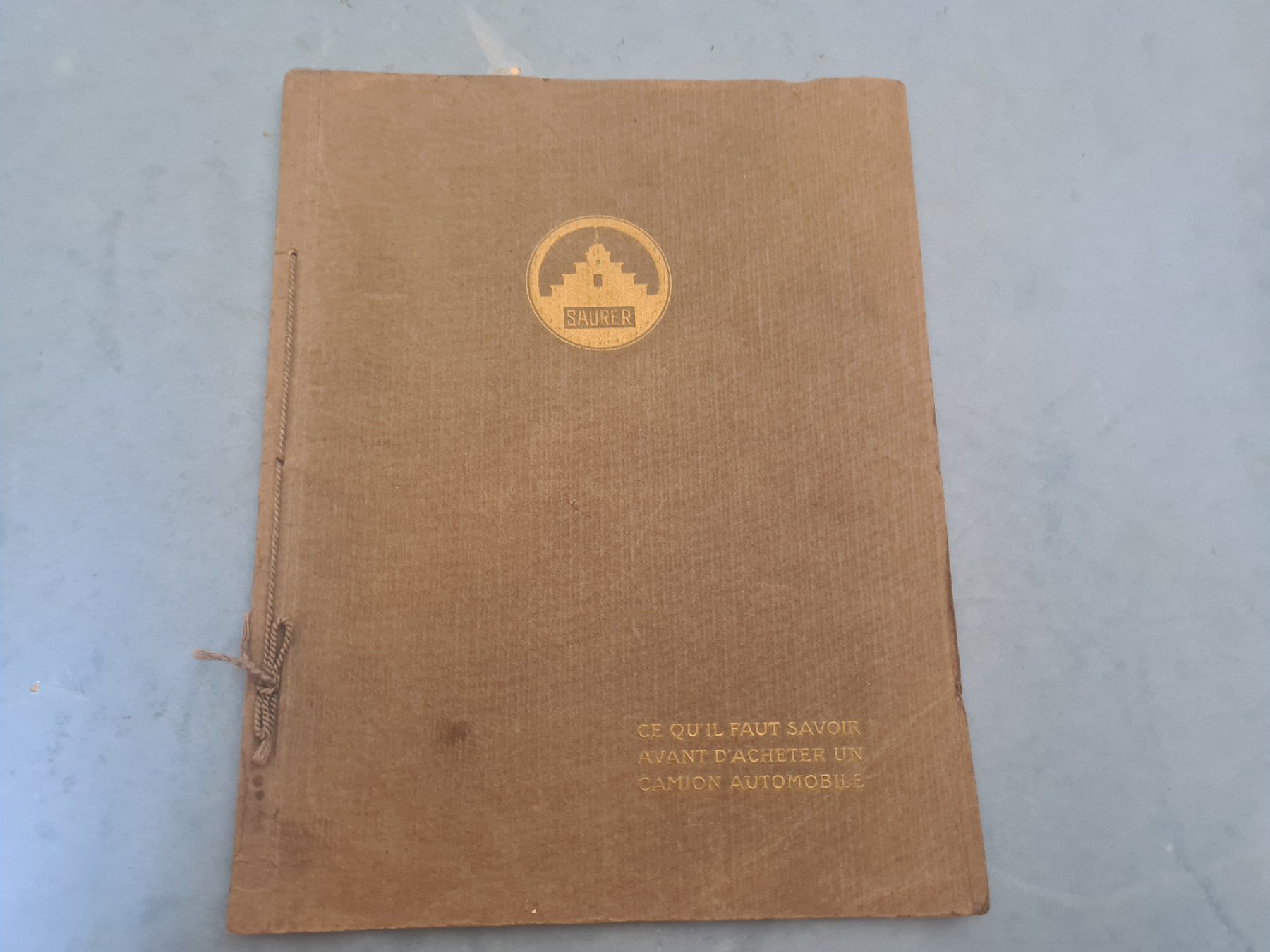 Saurer Documents: SAURER  PRE-WAR  BROCHURE  VINTAGE  COLLECTION – D'occasion à Bellevue par BURGOLMANIA