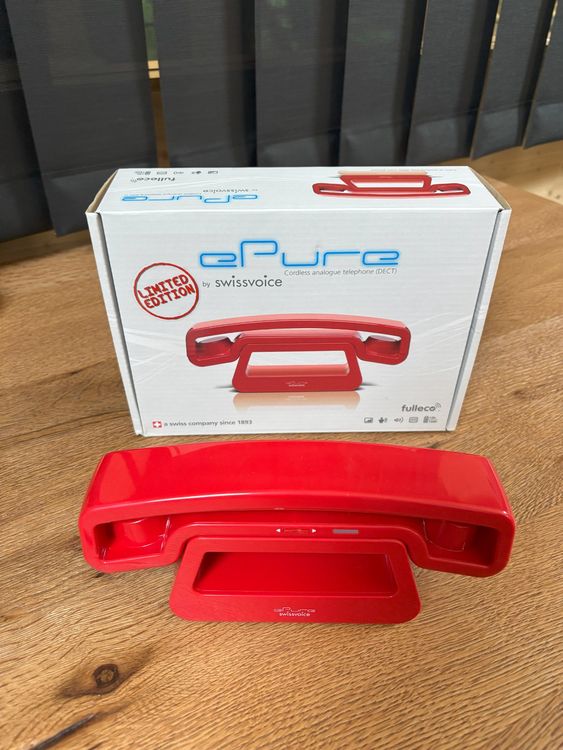 Télephone sans fil design ROUGE (D'occasion) à La Chaux-de-Fonds pour ...