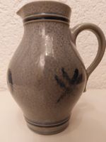 Rustikale Vintage Krug, Steingut, handbemalt, 0.5L