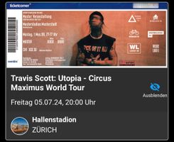 Travis Scott: Utopia - Circus Maximus World Tour, Sitzplatz