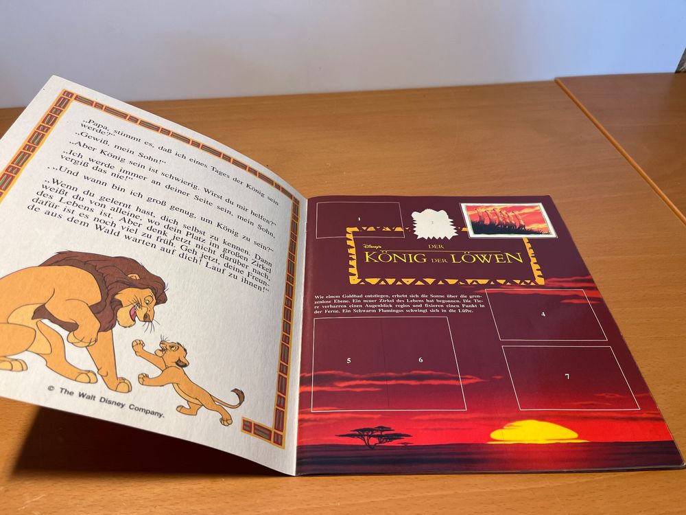 Sammelalbum Panini König der Löwen (Gebraucht) in Künten für CHF 1 ...