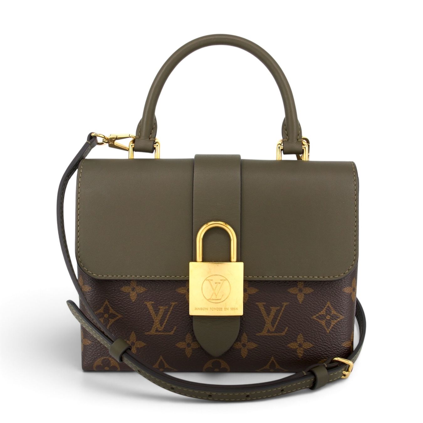 Louis Vuitton Borse da donna: Louis Vuitton Locky BB Two-way Monogram khaki – Usato da Binningen venduto da Designerlabels