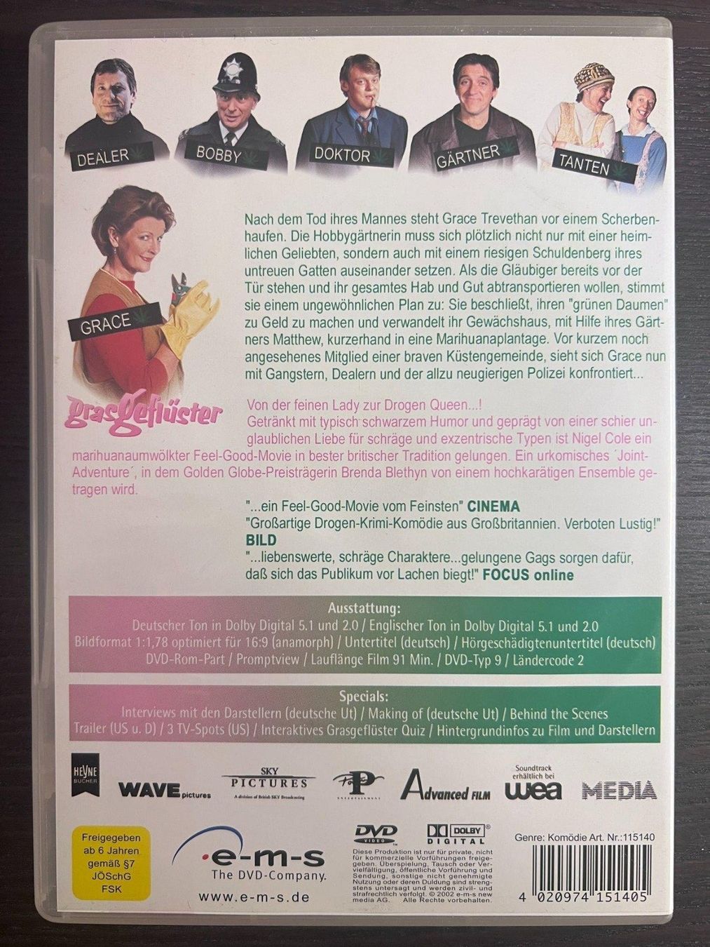 Tutti i DVDs: Grasgeflüster – Usato da Zürich venduto da FilmFreunde 1