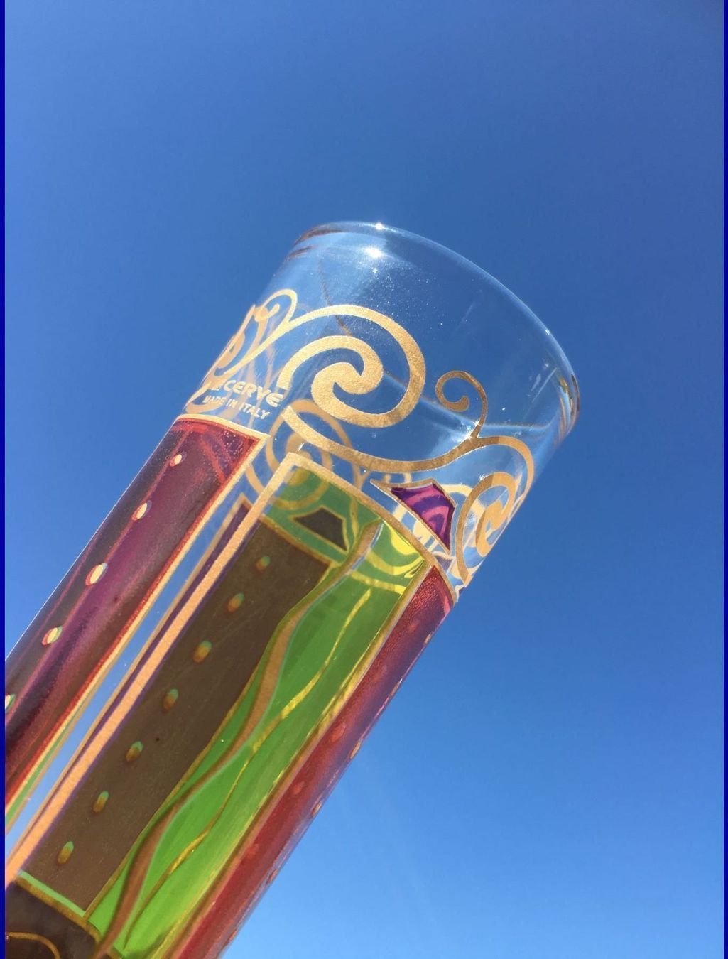 Bicchieri: 2 Cerve  Digestif-Glas   Schnapsglas  Blumenvase Handarbeit – Usato da Subingen venduto da ArtBead 6