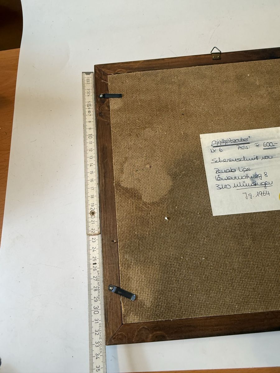 Grafica & Litografie: Original Scherenschnitt Chindheitszauber Lips 1964 – Usato da Grenchen venduto da swiss.antiques 6
