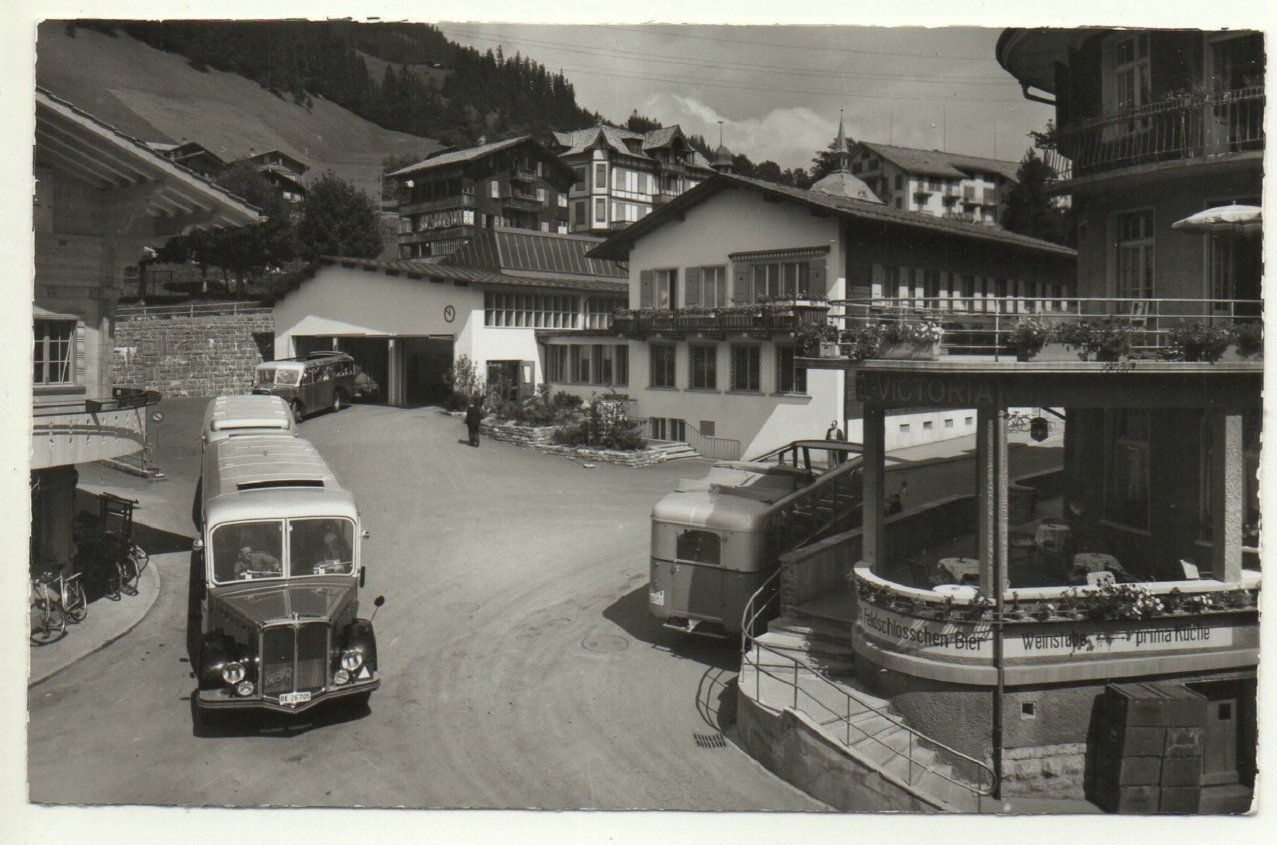 Ansichtskarten: ADELBODEN Post und Auto-Bahnhof - Postauto – Neu (gemäss Beschreibung) aus Jona von philajona