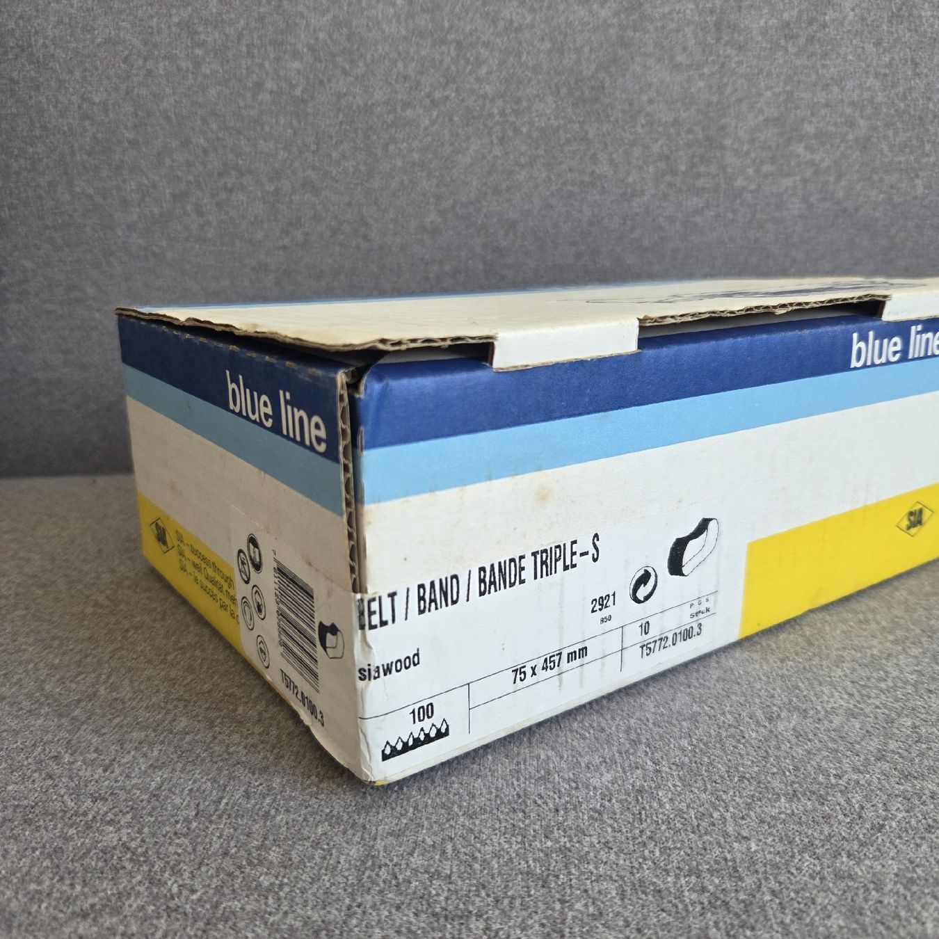 Smerigliatrici & Lucidatrici: Blue line Schleifband Körnung 100 & 120 – Nuovo e nell'imballaggio originale da St.Gallen venduto da Its.eli035 2