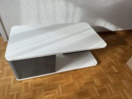 Wohnzimmertisch Hochglanz weiss, gute Qualität 