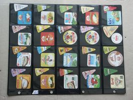80       verschiedene  Käslein      Deckeli