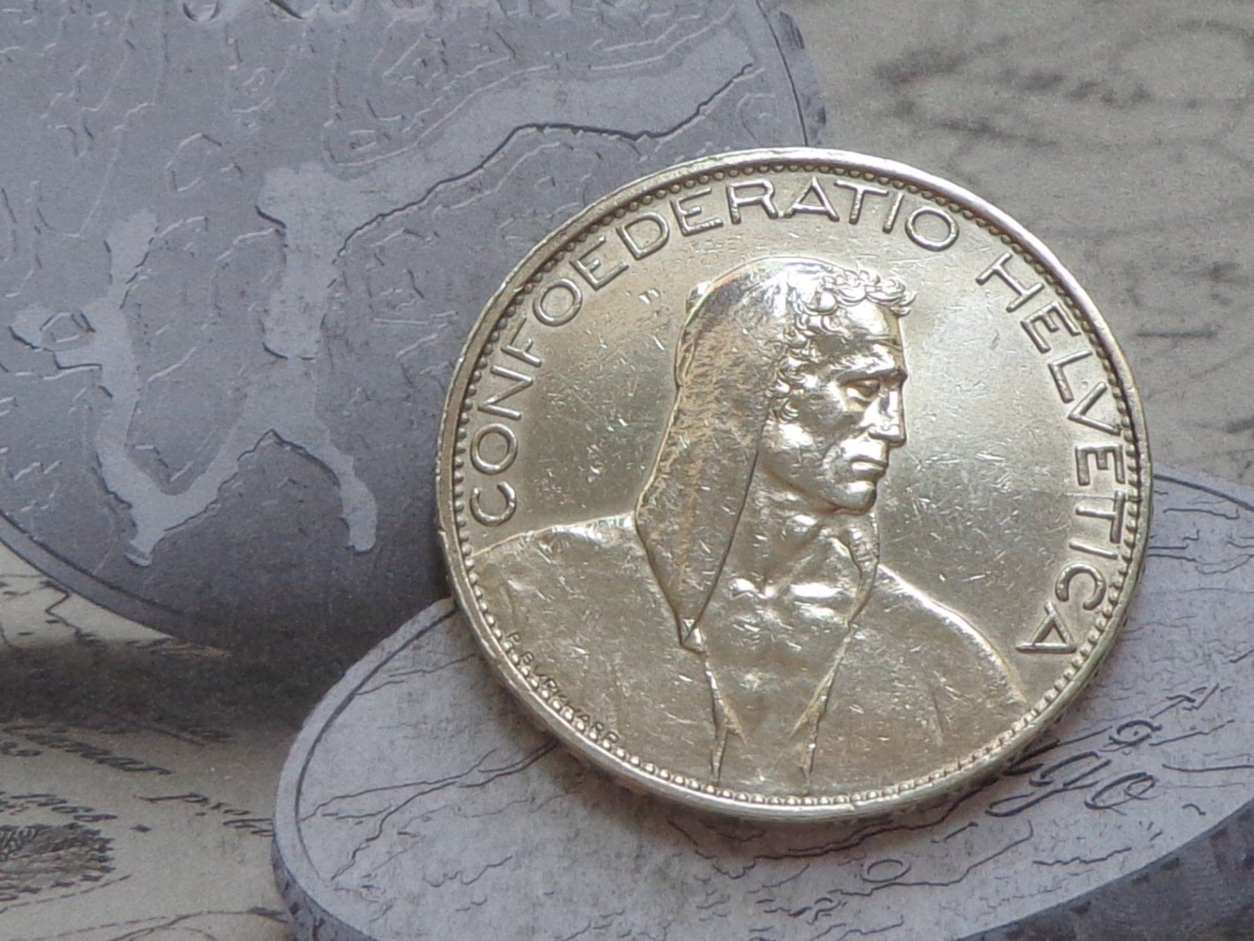Alle Münzen: 5 Fr. 1925 B - Très belle pièce – Gebraucht aus Pully von UCA01 1