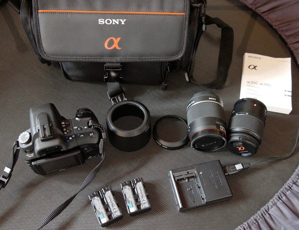 Sony Kamera: SONY ALPHA 350 – KOMPLETT-SET – Gebraucht aus Spiez von Roland099