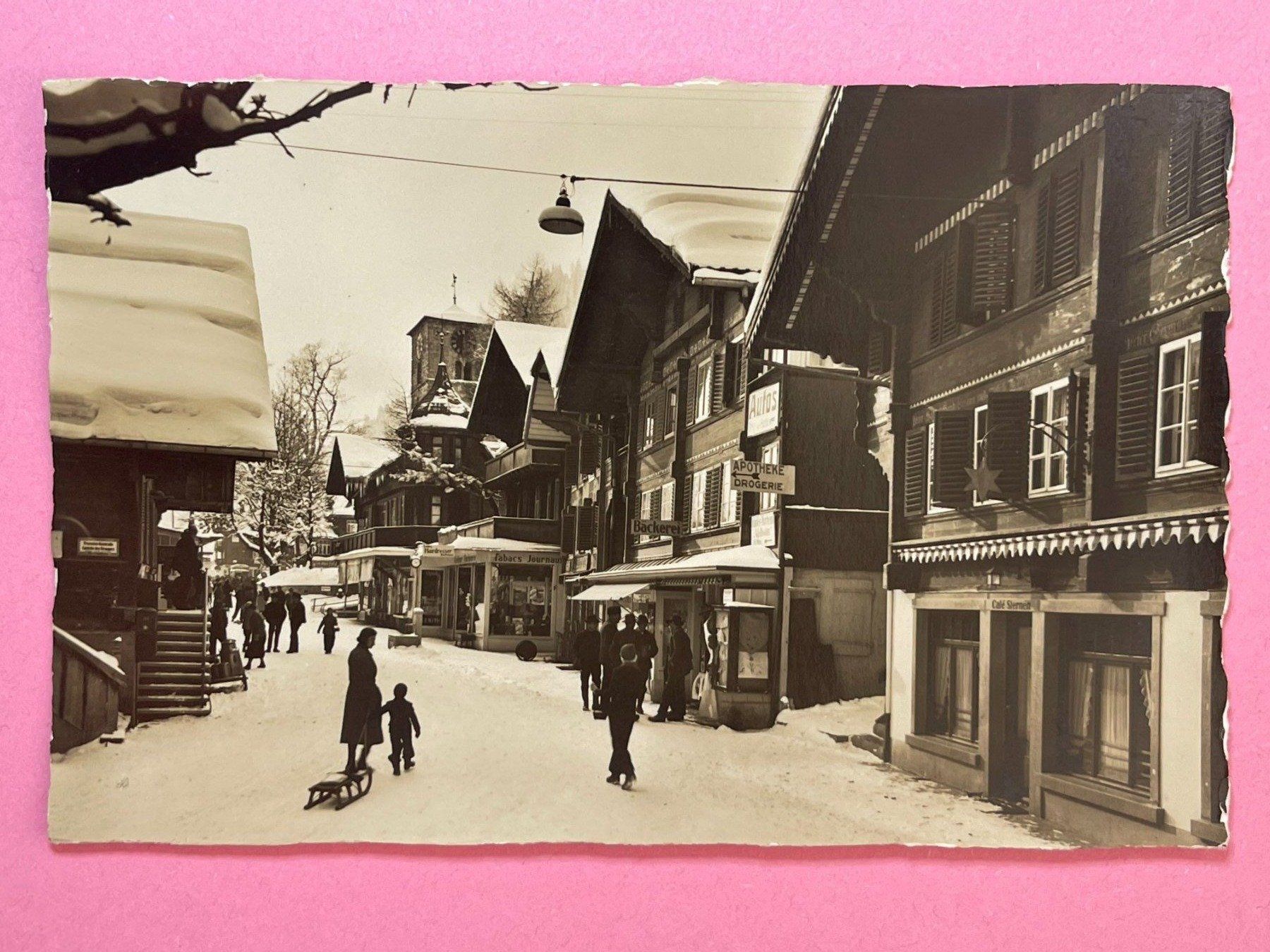 Cartoline postali: Dorfstrasse in Adelboden – Usato da Steg VS venduto da danwer74