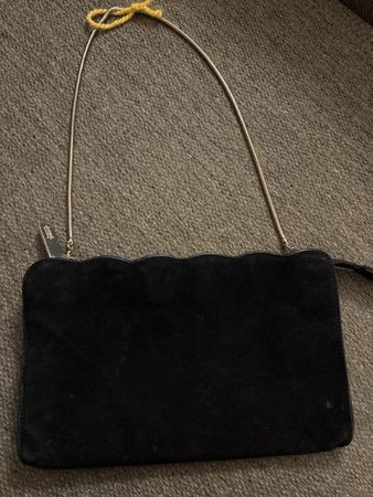 Hobbs London Handtasche schwarz Wildleder guter Zustand