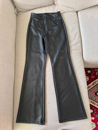 Pantaloni neri effetto pelle Calzedonia taglia S