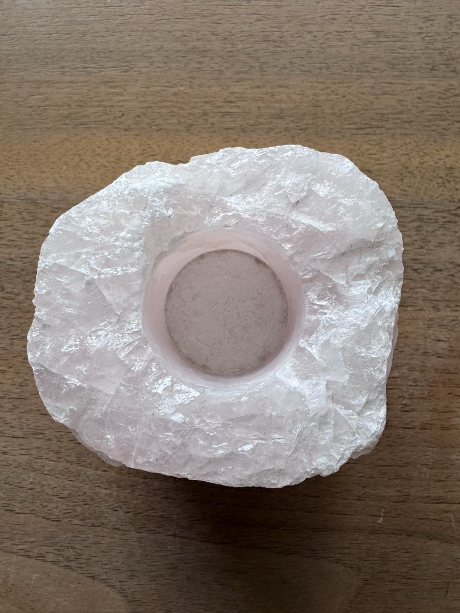 Portacandele: Teelicht aus Rosenquarz(?) – Usato da Zürich venduto da 2013tg 5