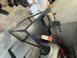 Armwrestling Tisch, pulley Station, flat bench