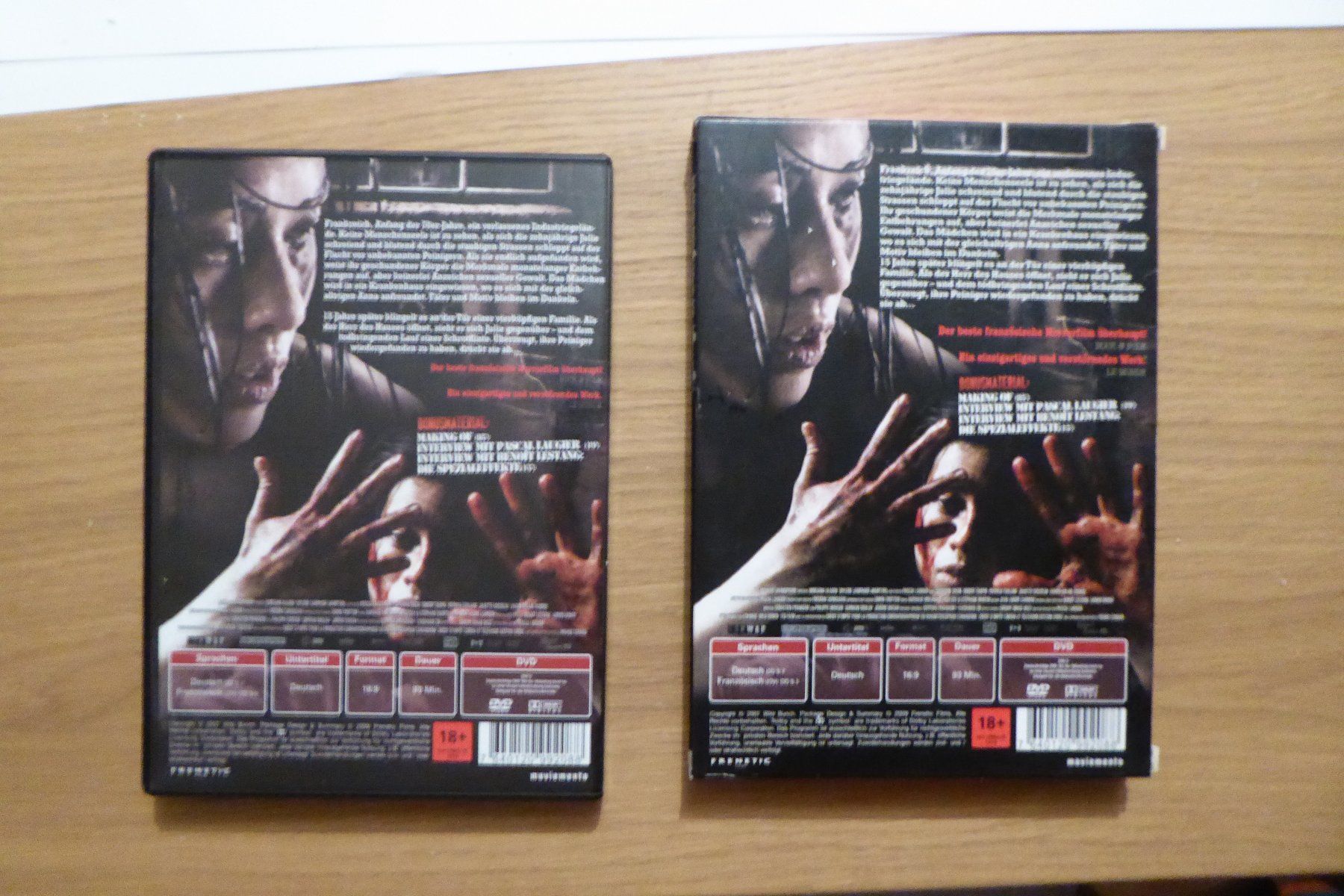 Tous les DVDs: 2xDVD uncut Martyrs – D'occasion à Allschwil par Summelsarium 1