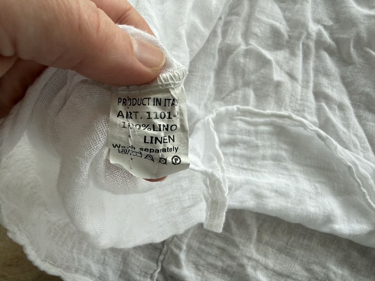 T-shirt: Luftiges Leinen-Shirt weiss, 3/4 Arm, Einheitsgrösse – Usato da Eggenwil venduto da Lissi82 2