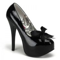 Plateau Pumps mit Schleife Gr. 36