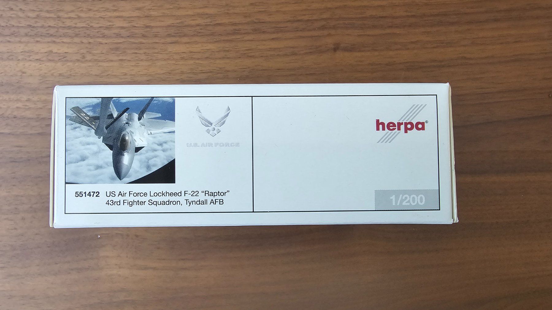 Herpa Kit di modellismo & Modellini statici: US Air Force F/A-22A Raptor – Nuovo e nell'imballaggio originale da Zürich venduto da x24CBR1000 2