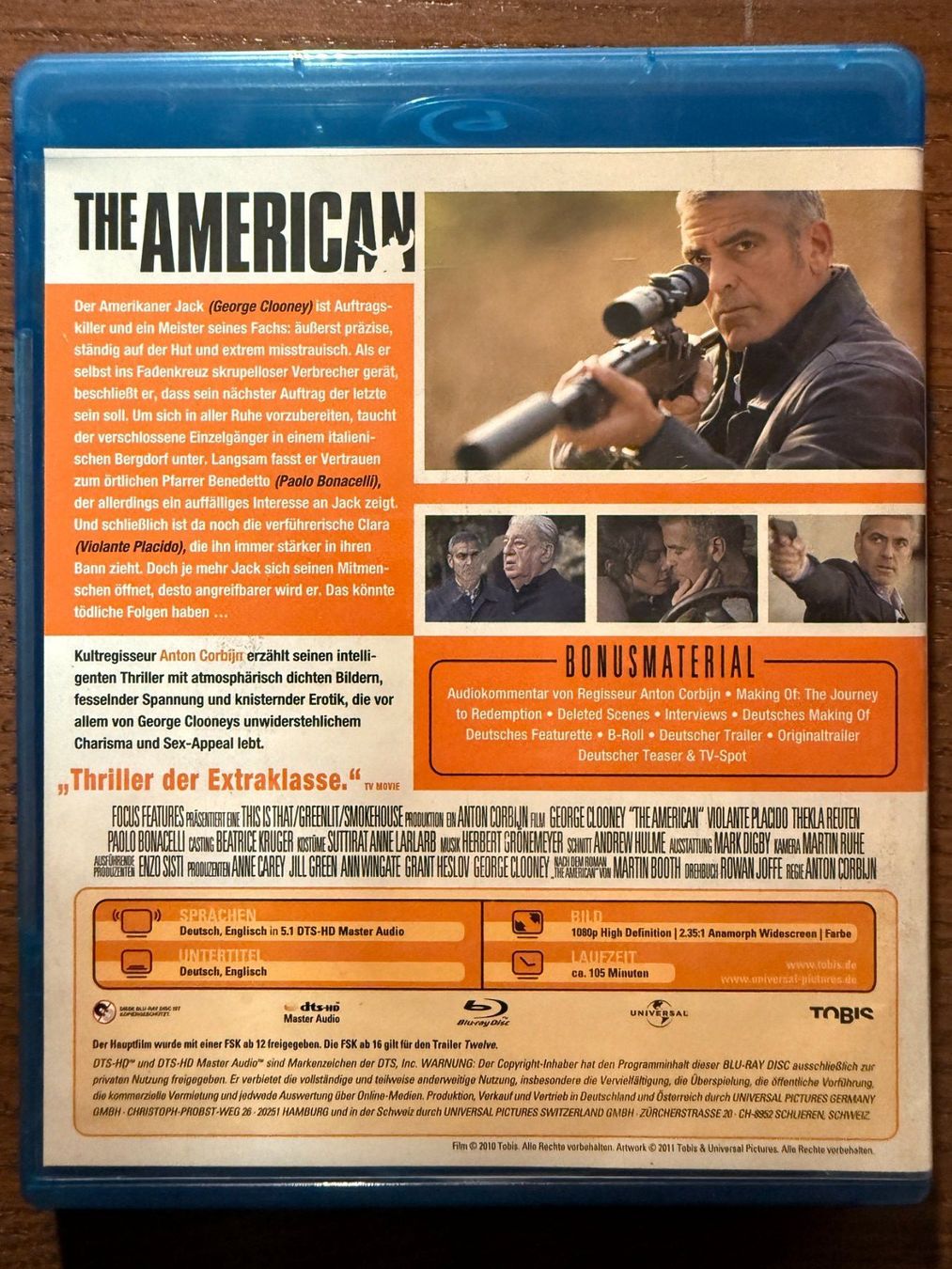 Alle DVDs: The American – Gebraucht aus Zürich von Blu-ray_ZH 1