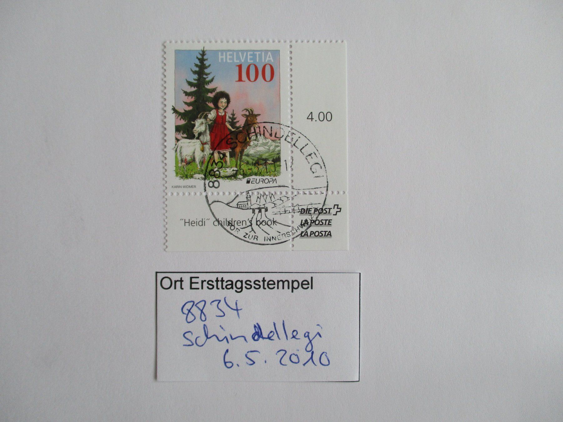 Alle Briefmarken: Voll Ort Ersttagsstempel 8834 Schindellegi – Gebraucht aus Langnau b. Reiden von Aktuell88