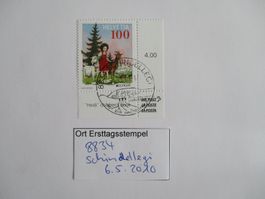 Voll Ort Ersttagsstempel 8834 Schindellegi