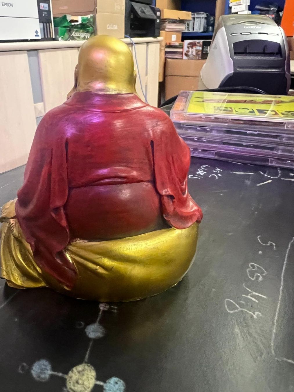 Statuette: Buddha rot-gold, 100x95x70mm – Nuovo (secondo la descrizione) da Buchs SG venduto da Pocolocoli 3
